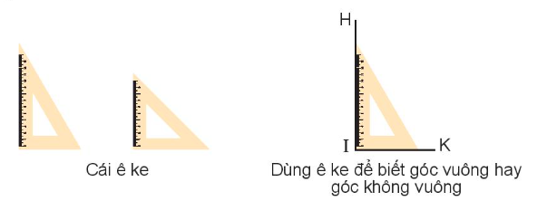 Lý thuyết Góc, Góc vuông, góc không vuông (Kết nối tri thức 2022) hay, chi tiết | Toán lớp 3 (ảnh 3)