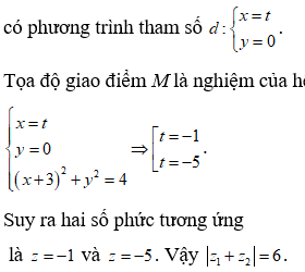 Xét các số phức z, w thỏa mãn |w-i|=2,z+2=iw . (ảnh 1)