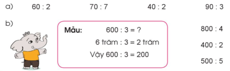 Toán lớp 3 Phép chia hết, phép chia có dư trang 73, 74| Cánh diều (ảnh 6)