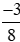 So sánh hai phân số. a) (-3)/8 và (-5)/24