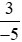 So sánh hai phân số. a) (-3)/8 và (-5)/24