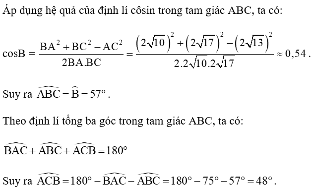 Trong mặt phẳng tọa độ Oxy, cho A(– 2; 3) ; B(4; 5); C(2; – 3)