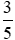 Sắp xếp các số 2; 5/(-6); 3/5; −1