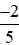 Sắp xếp các số 2; 5/(-6); 3/5; −1