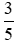 Sắp xếp các số 2; 5/(-6); 3/5; −1