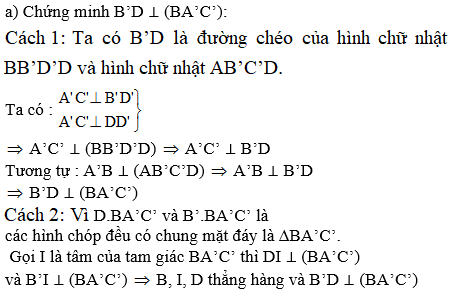 Giải bài 5 trang 119 sgk Hình học 11 | Để học tốt Toán 11