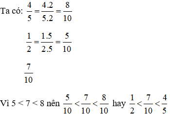 Lớp 6A có 4/5 số học sinh thích bóng bàn, 7/10 số học sinh thích bóng đá