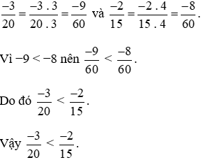 So sánh các phân số sau: a)5/18  và  7/27