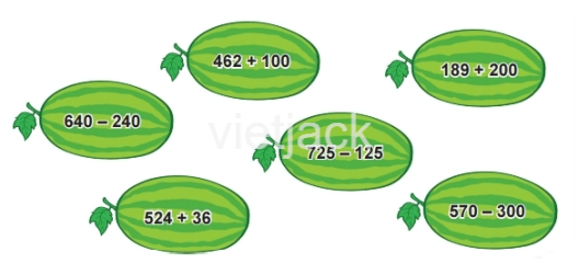 Toán lớp 2 - tập 2 - Bài 70