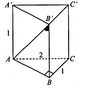 Cho hình lăng trụ đứng ABC.A'B'C'  có đáy ABC là tam  (ảnh 1)