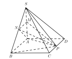 Cho hình chóp S.ABCD có đáy là hình bình hành ABCD. Gọi M, N (ảnh 1)