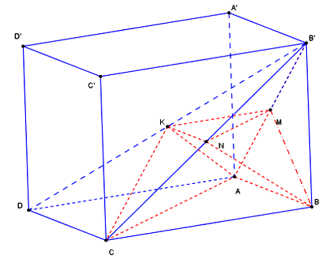 Cho hình lăng trụ đứng ABCD.A'B'C'D' có đáy là hình thoi có cạnh 4a (ảnh 1)