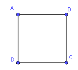 Cho hình vuông ABCD. Khẳng định nào sau đây là đúng ? (ảnh 1)