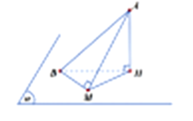 Trong không gian với hệ tọa độ Oxyz  cho hai điểm A(1;2; - 3),B( - 2; - 2;1) và mặt phẳng (ảnh 1)