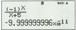 Tính giới hạn sau: lim (-1)^n /n +5. (ảnh 3)