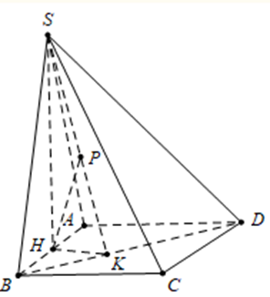 Cho hình chóp S.ABCD có đáy là hình chữ nhật, cạnh AB = 2a (ảnh 1)