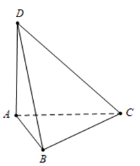 Cho tứ diện ABCD có AB, AC, AD  đôi một vuông góc với  (ảnh 1)