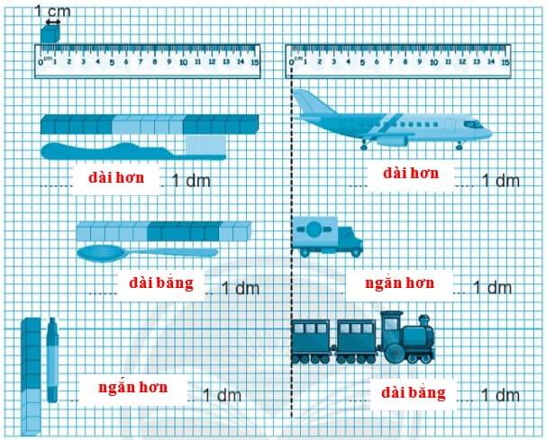 Giải vở bài tập Toán lớp 2 Tập 1 trang 33, 34, 35, 36 Đề - xi – mét | Chân trời sáng tạo