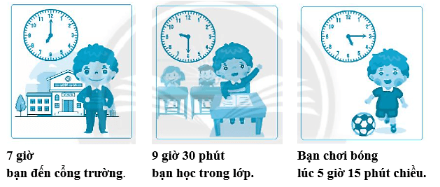 Giải vở bài tập Toán lớp 2 Tập 2 trang 30, 31, 32, 33, 34 Giờ, phút, xem đồng hồ - Chân trời sáng tạo