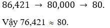 Làm tròn số 76,421 đến: a) Hàng phần mười (tức là chữ số đầu tiên sau đấu 