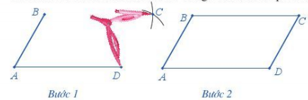 Cho trước hai đoạn thẳng AB, AD như Hình 26