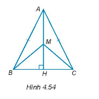 Sách bài tập Toán 7 Bài 16: Tam giác cân. Đường trung trực của đoạn thẳng - Kết nối tri thức (ảnh 1)