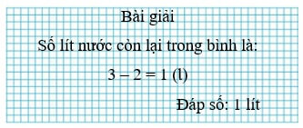 Giải vở bài tập Toán lớp 2 Tập 1 trang 72 Lít | Chân trời sáng tạo