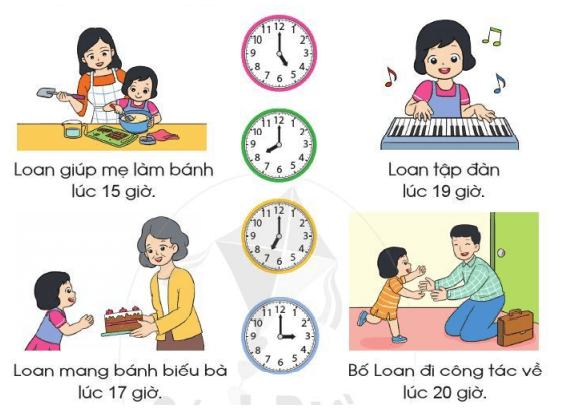 Giải Toán lớp 2 trang 32,33 Ngày – Giờ | Giải bài tập Toán lớp 2 Cánh diều