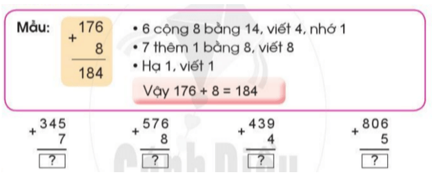 Giải Toán lớp 2 trang 68,69 Phép cộng (có nhớ) trong phạm vi 1000 | Giải bài tập Toán lớp 2 Cánh diều