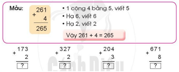 Giải Toán lớp 2 trang 58, 59 Phép cộng (không nhớ) trong phạm vi 1000 | Giải bài tập Toán lớp 2 Cánh diều