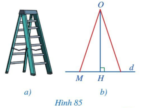 Giải Toán 7 Bài 8 (Cánh diều): Đường vuông góc và đường xiên (ảnh 1)