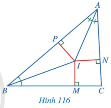 Giải Toán 7 Bài 11 (Cánh diều): Tính chất ba đường phân giác của tam giác (ảnh 1)