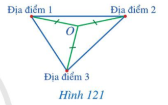 Giải Toán 7 Bài 12 (Cánh diều): Tính chất ba đường trung trực của tam giác (ảnh 1)