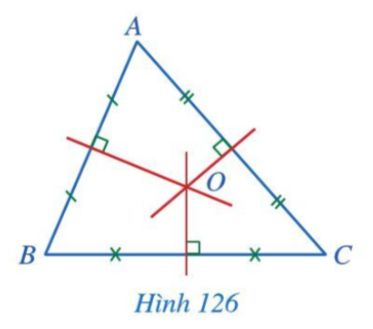 Giải Toán 7 Bài 12 (Cánh diều): Tính chất ba đường trung trực của tam giác (ảnh 1)