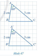 Giải Toán 7 Bài 5 (Cánh diều): Trường hợp bằng nhau thứ hai của tam giác: cạnh – góc – cạnh (ảnh 1)