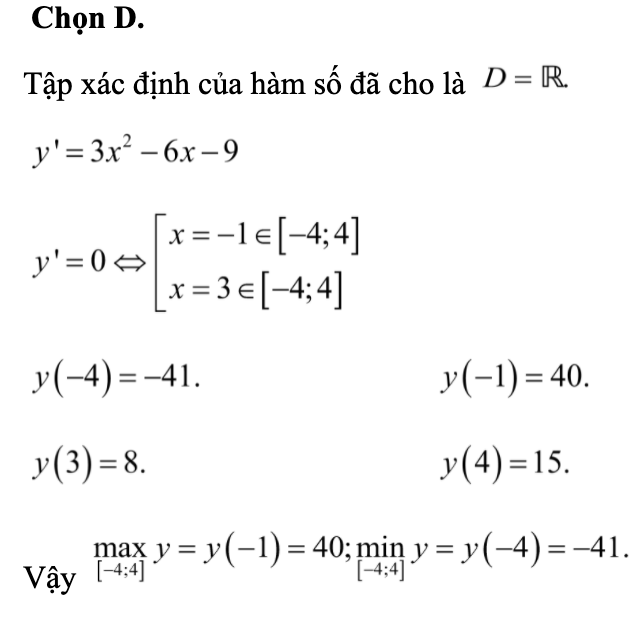 Giá trị lớn nhất và giá trị nhỏ nhất của hàm số (ảnh 1)