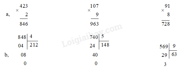 Toán lớp 3 trang 114 Luyện tập | Kết nối tri thức (ảnh 3)