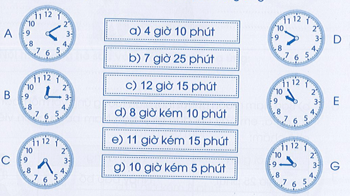 Vở bài tập Toán lớp 3 Cánh diều Tập 2 trang 36, 37, 38 Bài 73: Thực hành xem đồng hồ