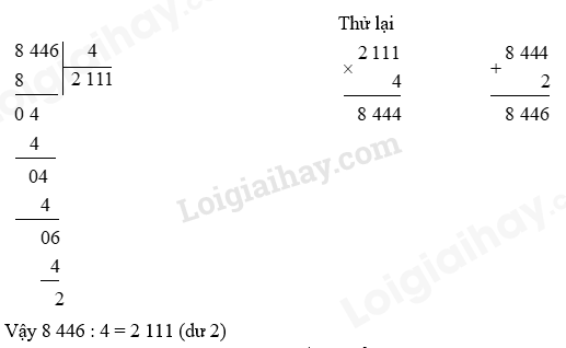 Toán lớp 3 trang 65, 66 Chia cho số có một chữ số trong phạm vi 100 000 | Cánh diều (ảnh 7)