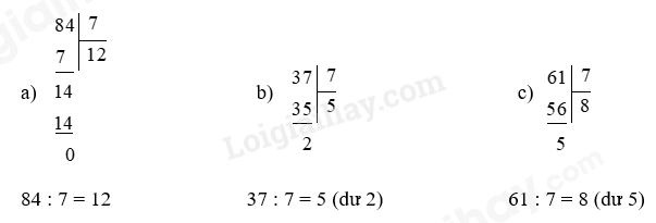 Toán lớp 3 Bảng nhân 7 trang 62 | Chân trời sáng tạo (ảnh 3)