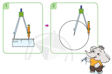 Toán lớp 3 trang 26, 27 Vẽ trang trí hình tròn | Cánh diều (ảnh 1)