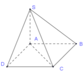 Cho hình chóp S.ABCD có đáy là hình thoi cạnh a, góc ABC bằng 60 độ (ảnh 1)