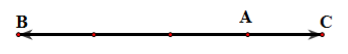 Cho ba điểm phân biệt A, B, C. Nếu vecto AB=- 3vecto AC thì đẳng thức nào dưới đây đúng? (ảnh 1)