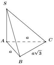  (TH): Cho hình chóp \(S.ABC\) có cạnh vuông góc với mặt phẳng \(\left( {ABC} \right),\) biết Tính góc giữa hai mặt phẳng \(\left( {SAB} \right)\) và  (ảnh 6)