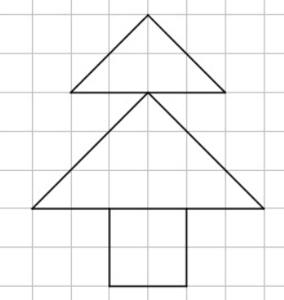 Hình vẽ dưới đây được tạo bởi những hình nào? (ảnh 1)