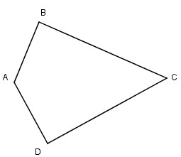 Tứ giác ABCD có: (ảnh 1)