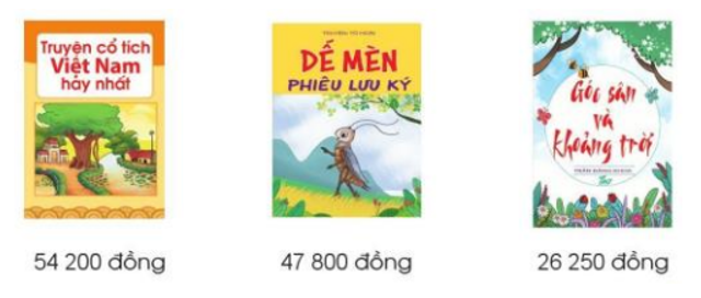 Làm tròn giá bán mỗi quyển sách sau đến hàng nghìn đồng: (ảnh 1)