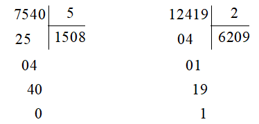 Đặt tính rồi tính: a)  40 279 + 1 620  78 175 – 2 155 18 043 + 42 645 58 932 – 21 316 b)  2 123 × 4  12 081 × 7 7 540 : 5 12 419 : 2 (ảnh 4)