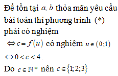 Có bao nhiêu giá trị nguyên dương của c để tồn tại các số thực a,b>1 thỏa mãn (ảnh 3)