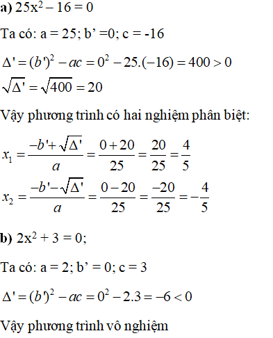 Giải bài 20 trang 49 SGK Toán 9 Tập 2 | Giải toán lớp 9